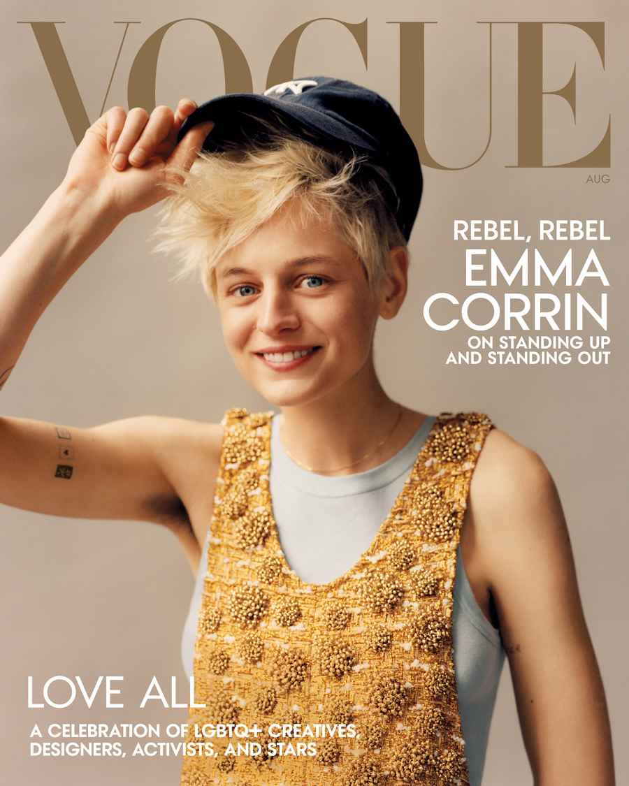 Emma Corrin Shows Off Body Hair on the Cover of 'Vogue' | Us Weekly