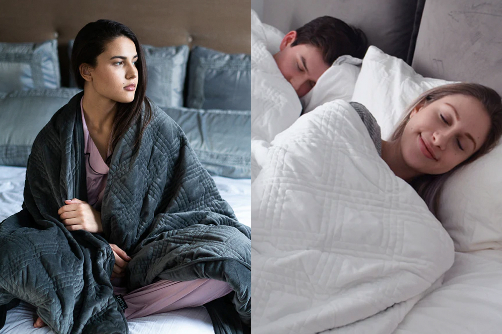 Hush s Bestselling Weighted Blanket May Be The Key to Great Sleep