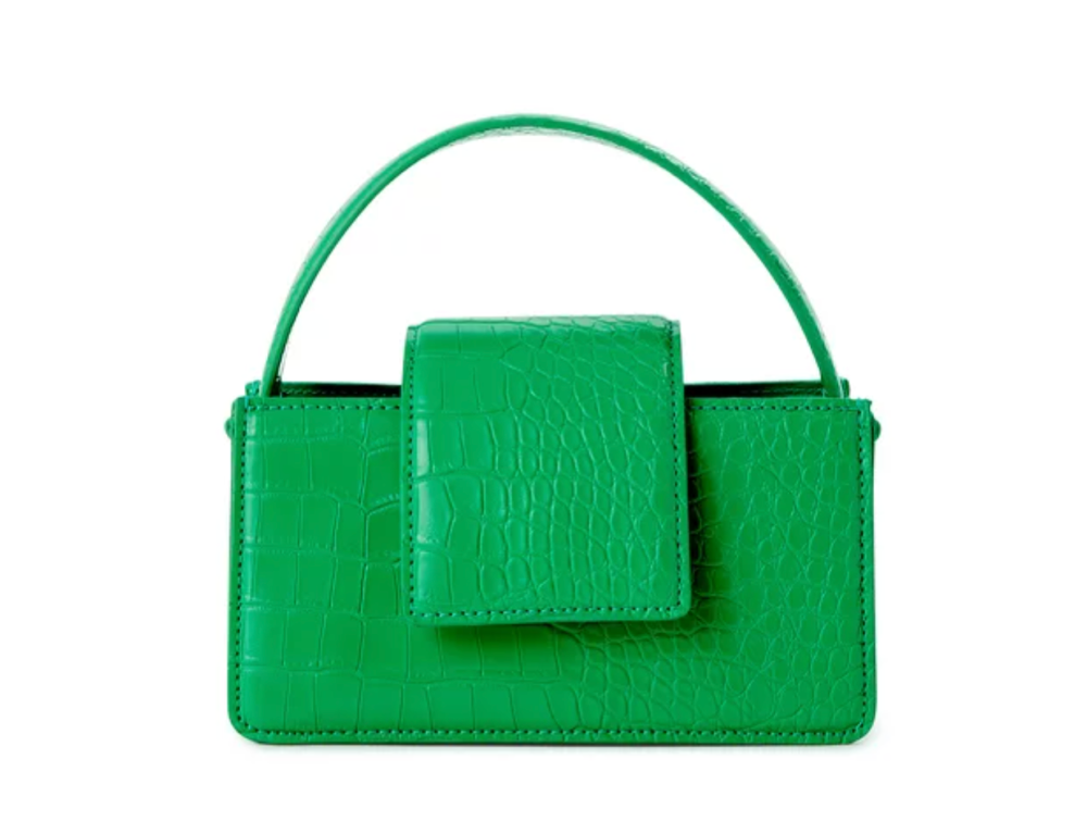 No Boundaries Women's Hands Free Zip Sling Bag New Green Checker