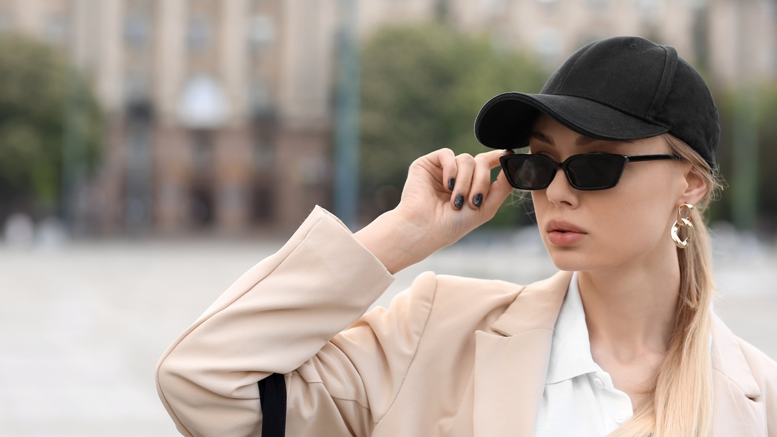 Keeping It Real Square Sunglasses - Black, Fashion Nova, Sunglasses