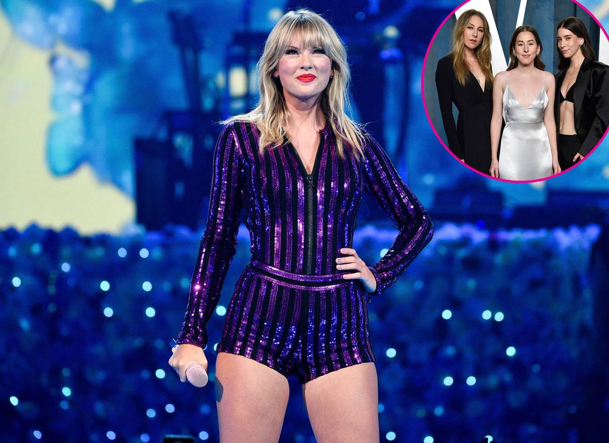 Taylor Swift and Haim Rock Copycat Looks for Surprise London Show