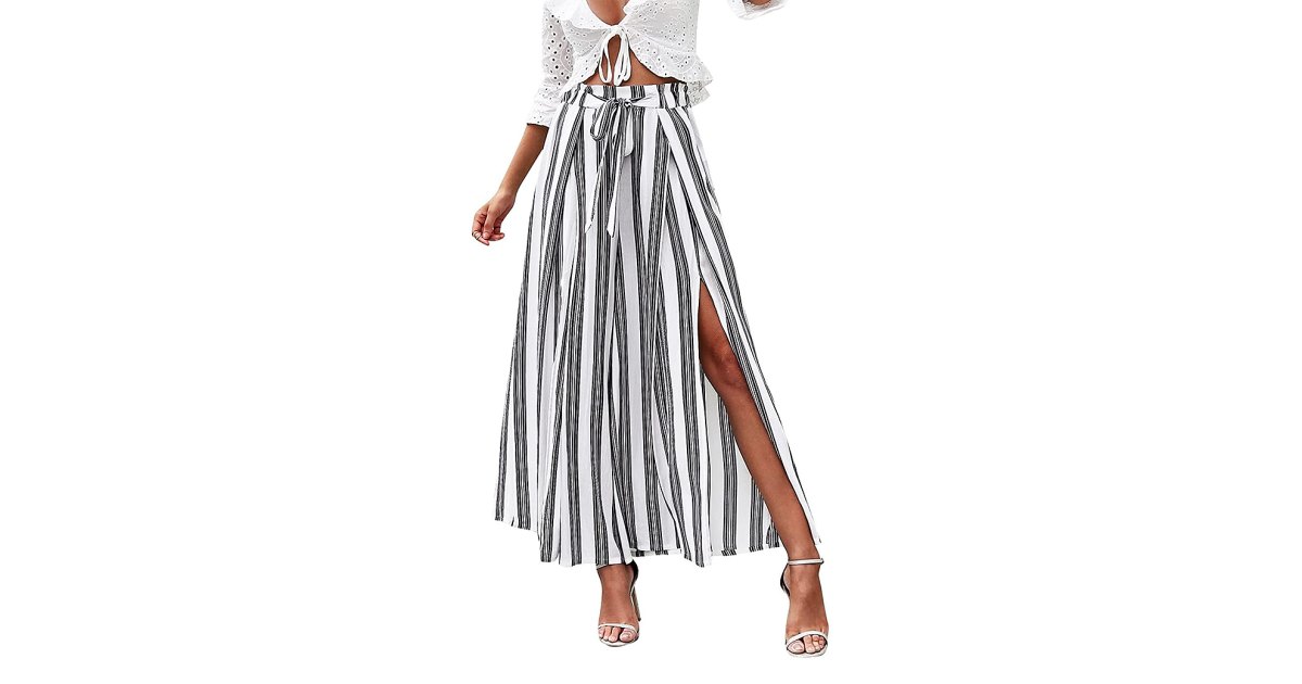 Simplee Belted Pants Totally Look Like a Maxi Skirt