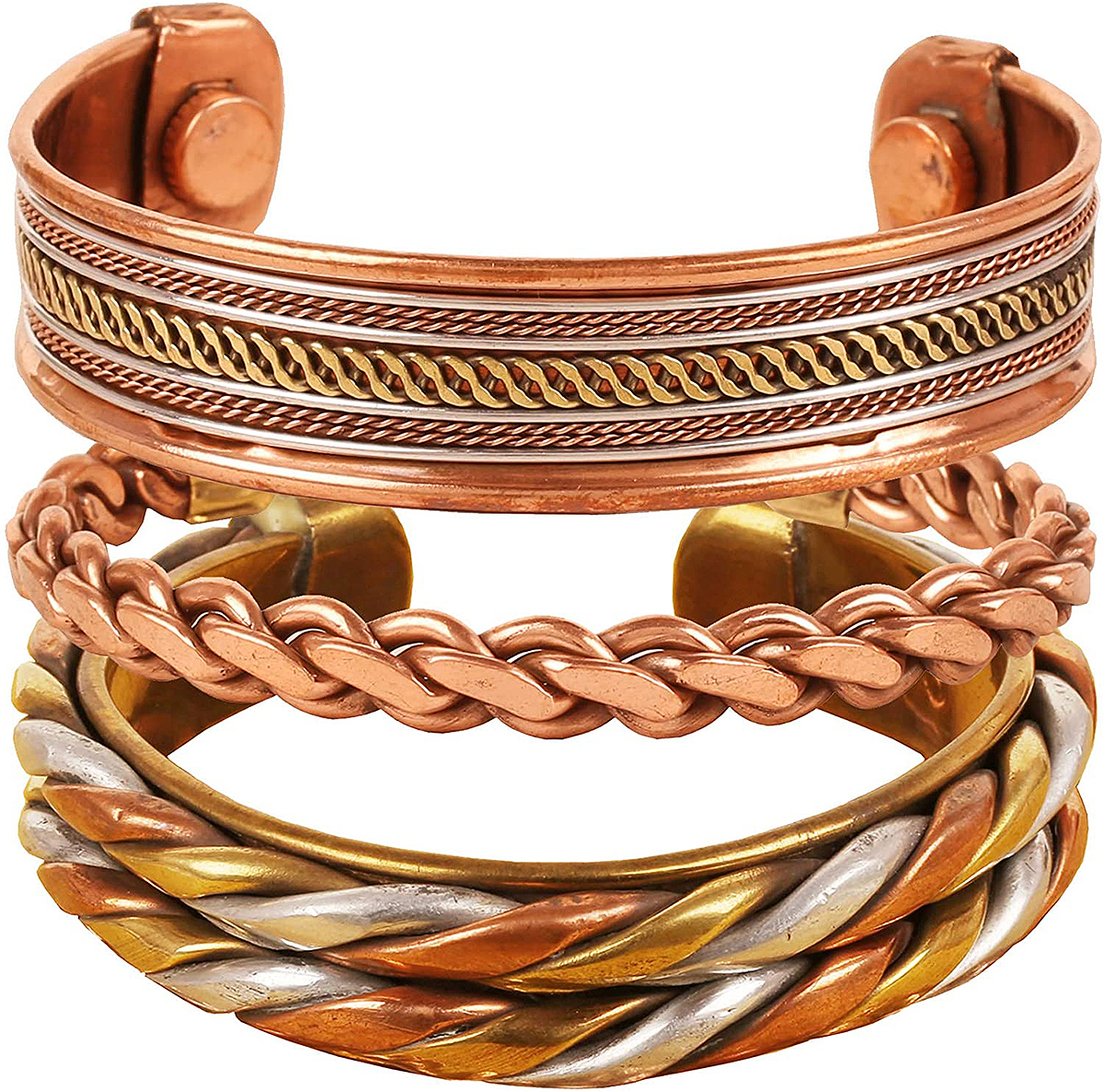 Amazoncom MagEnergy Copper Bracelet for Men Solid Copper Magnetic  Bracelets Magnet Healing Jewelry Elegant Life of Tree Golf Bracelet Men   Health  Household