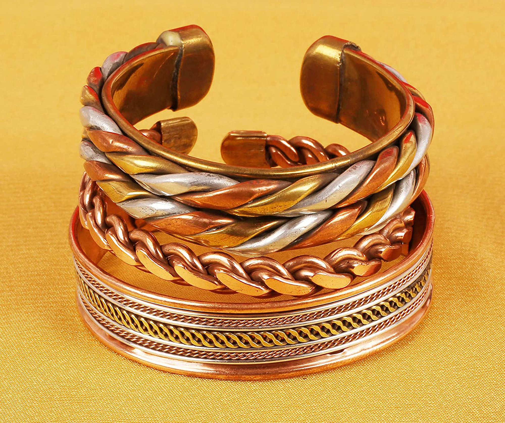 Buyco Metal Copper Brass Healing Chakra Yoga Meditation Mantra Jewelry  Bracelet for Women and Men
