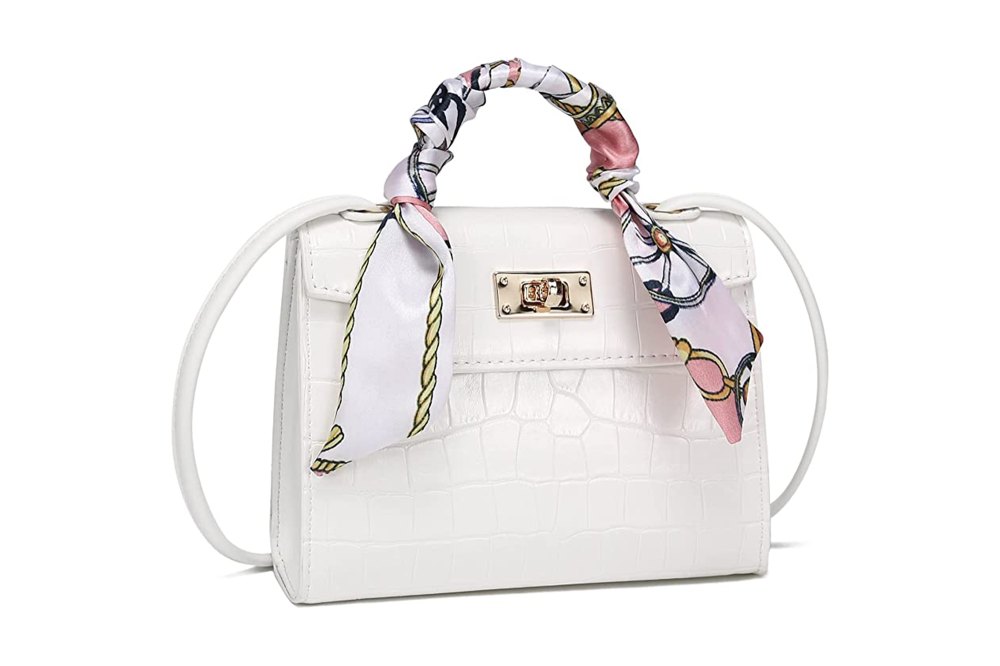 white handbag