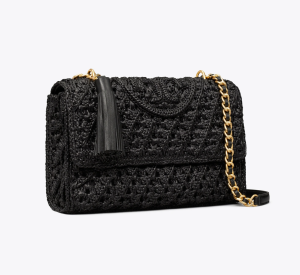 Fleming Raffia Convertible Shoulder Bag