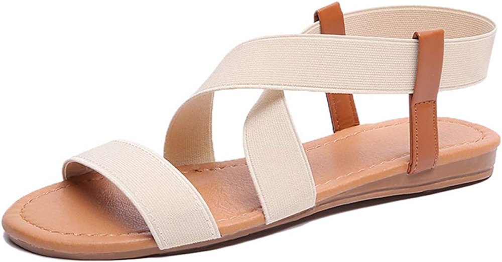 Husmeu Elastic Flat Sandals