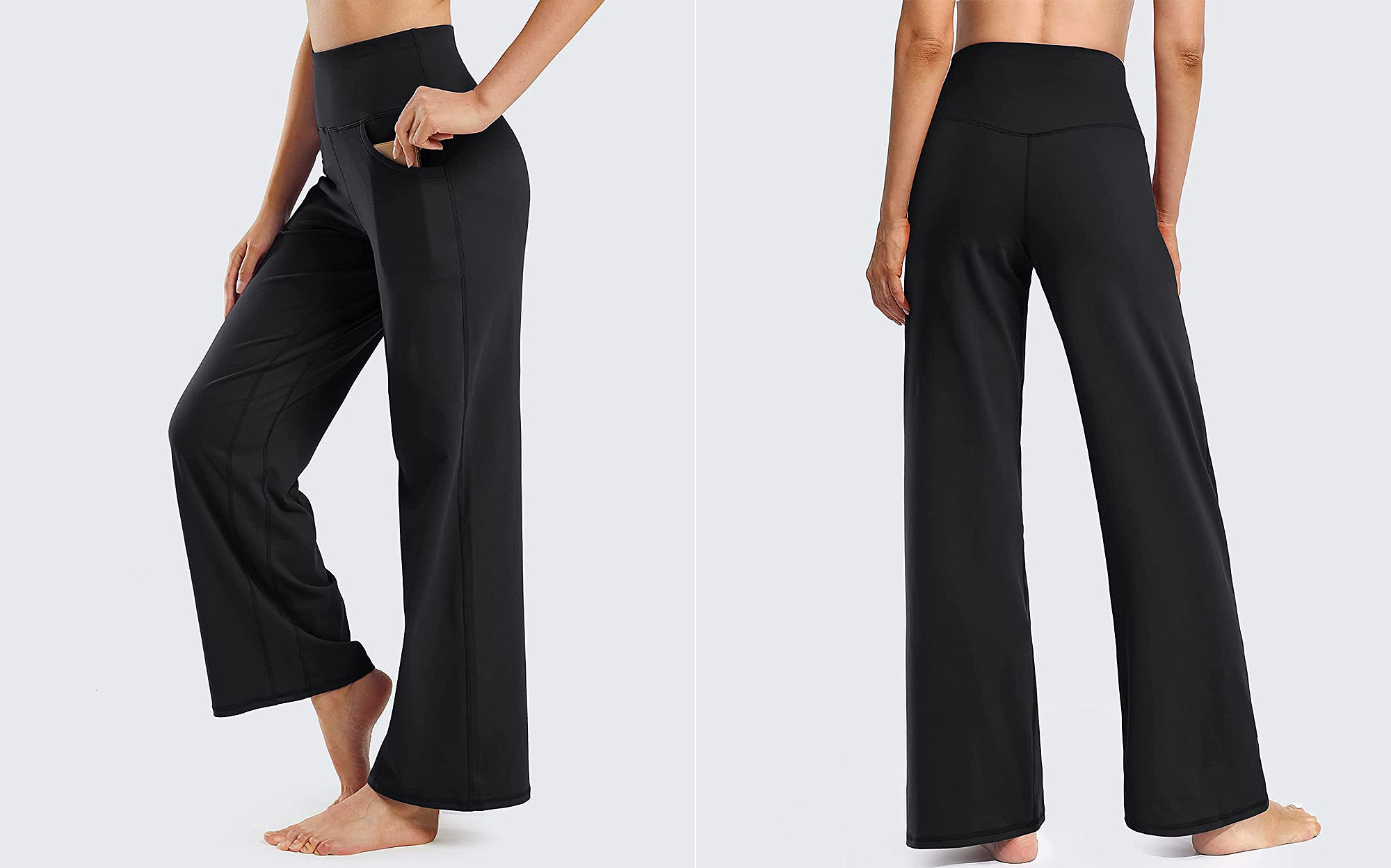 high Promover Wide Leg Pants for Women Yoga Pants with Pockets