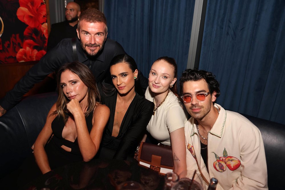 Joe Jonas Celebrates Birthday Weekend in Miami With Wife Sophie Turner and David, Victoria Beckham: Photo