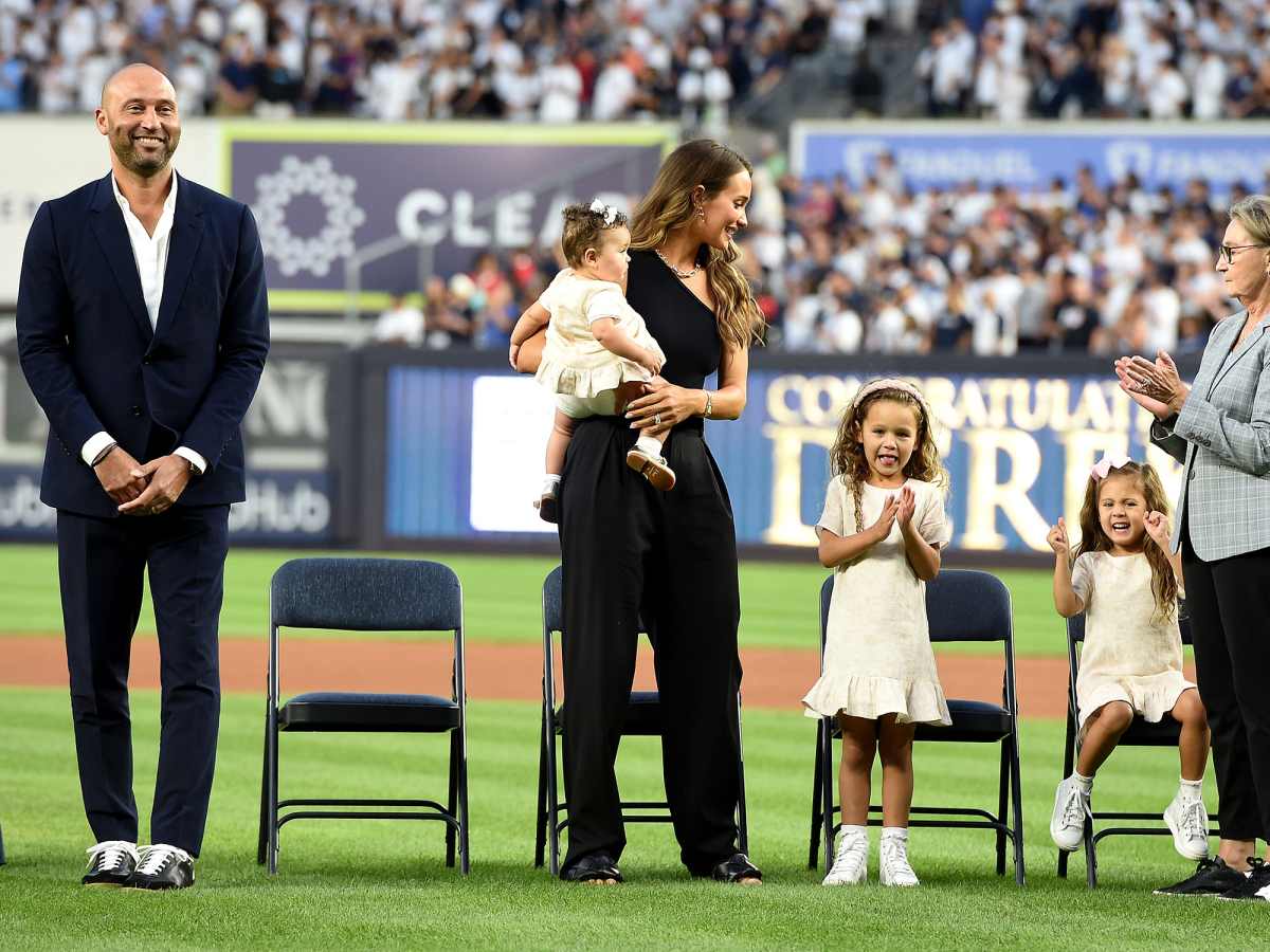 Derek Jeter Returned to Yankee Stadium with Family for HOF Induction