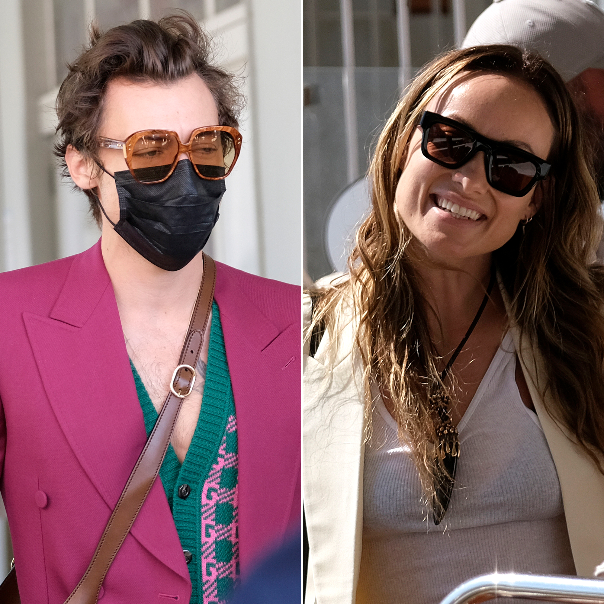 Harry styles best sale pink gucci sunglasses