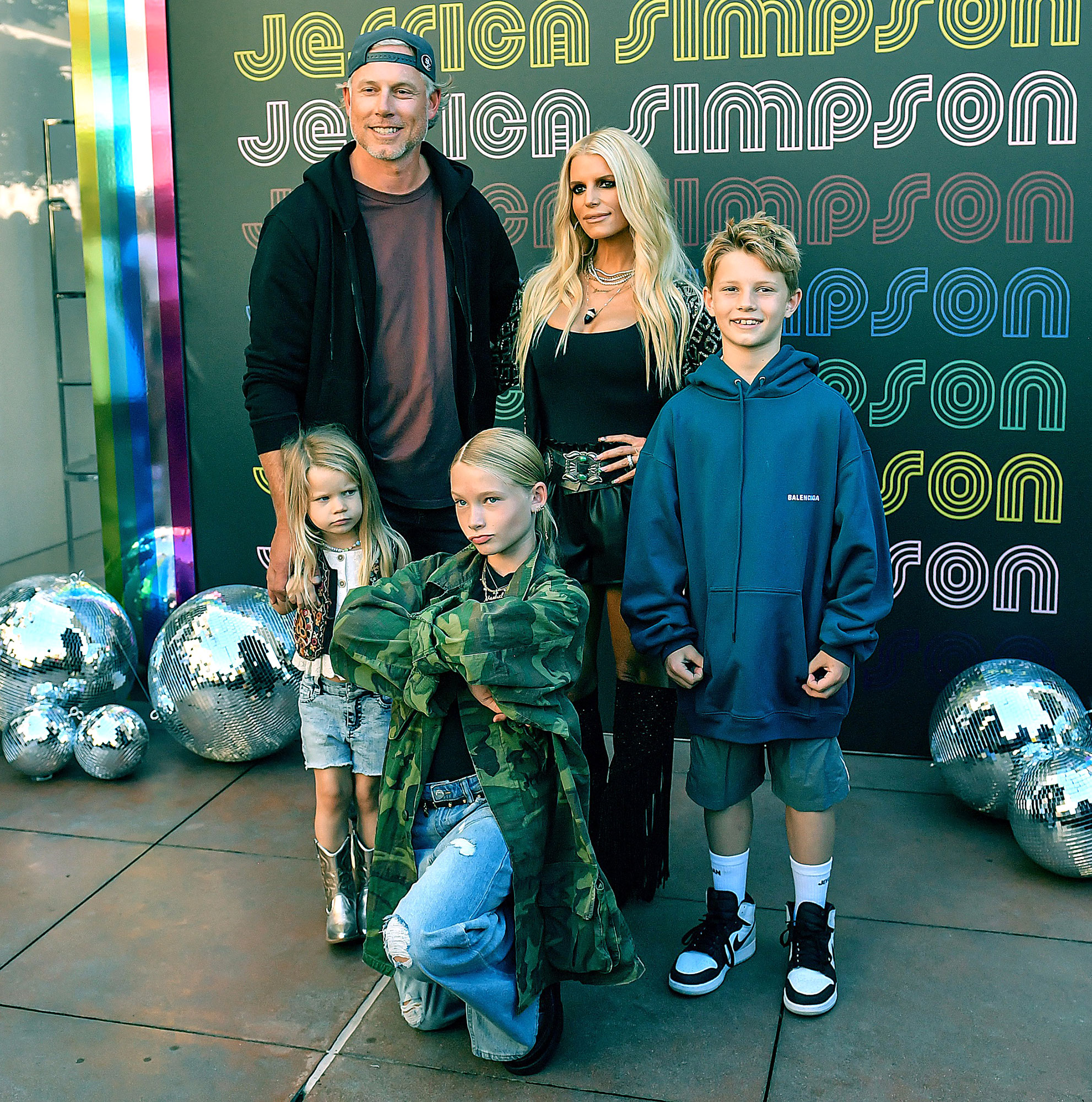 Jessica Simpson's Husband and 3 Kids Join Her at Fashion Launch Event