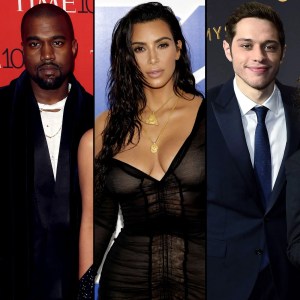 Kanye West, Kim Kardashian, Pete Davidson