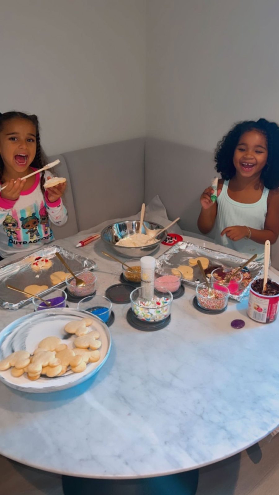 Khloe Kardashian Makes Cookies With True and Dream, Including One Decorated for ‘Baby’ Brother