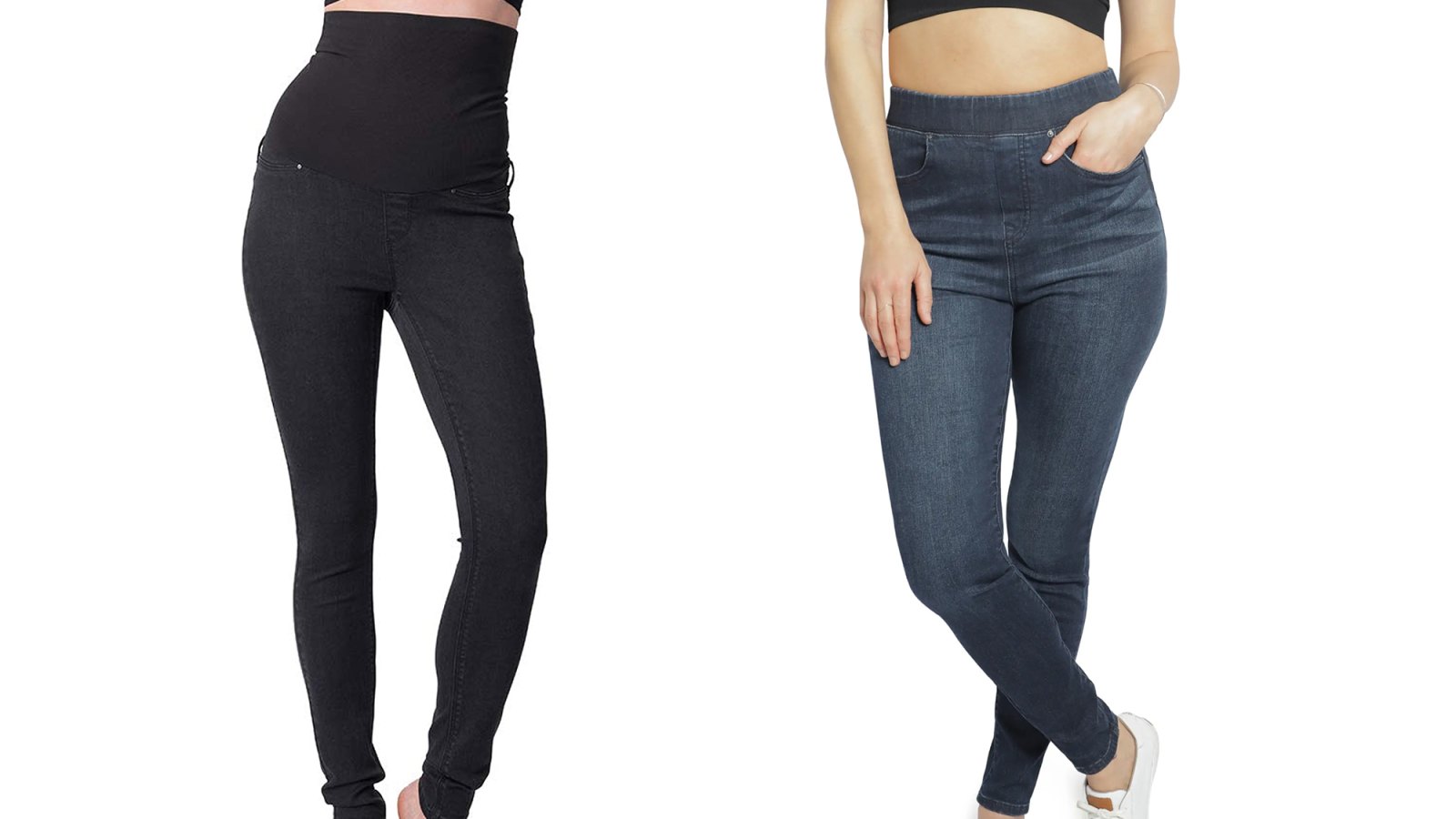 Seraphine Women's Post Maternity Shaping Jeans Black - black - 2 :  : Fashion