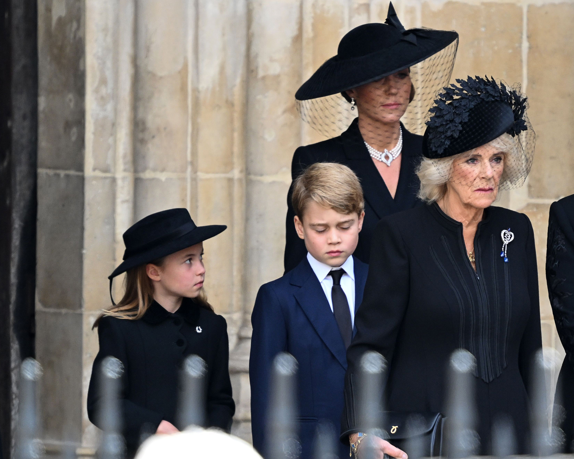 Princess Charlotte Honors Queen With Brooch at Funeral: Photos | Us Weekly