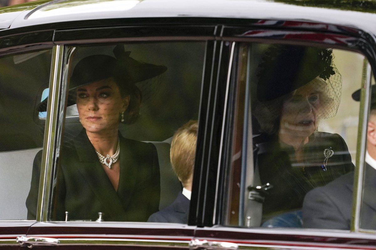 Meghan Markle Arrived at Queen's Funeral With Kate Middleton and Kids