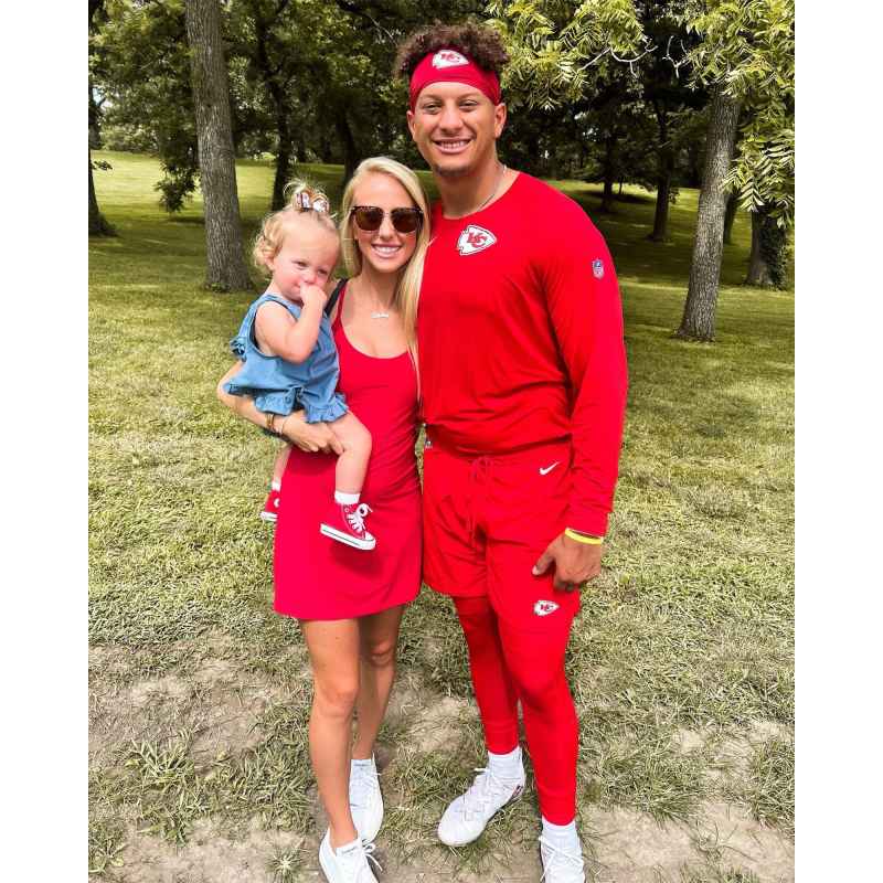 Pregnant Brittany Mahomes Matches Game Day Outfits with Sterling