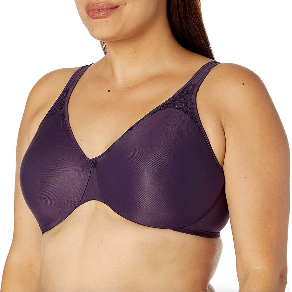 JOATEAY Women's Sleep Bra Thin Soft V-Neck Seamless Wireless Leisure Bras  with Removable Pads