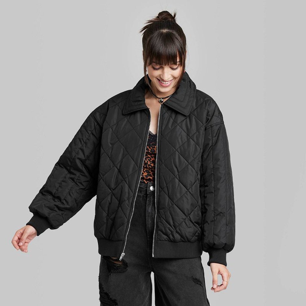 Wild Fable Quilted Bomber Jacket Belongs in Your Target Cart