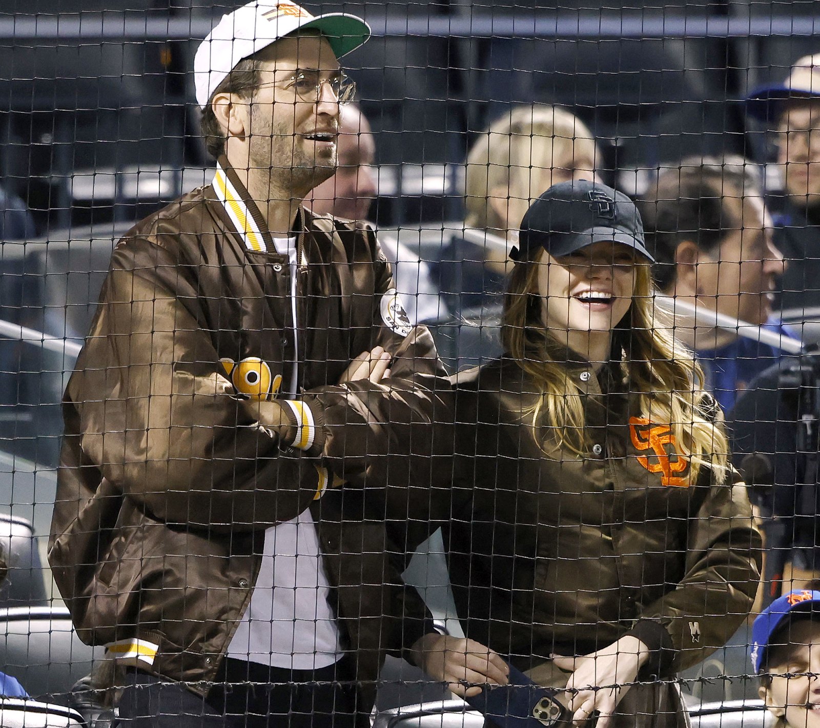 Emma Stone and Dave McCary They Root For Their Team Just Like Us