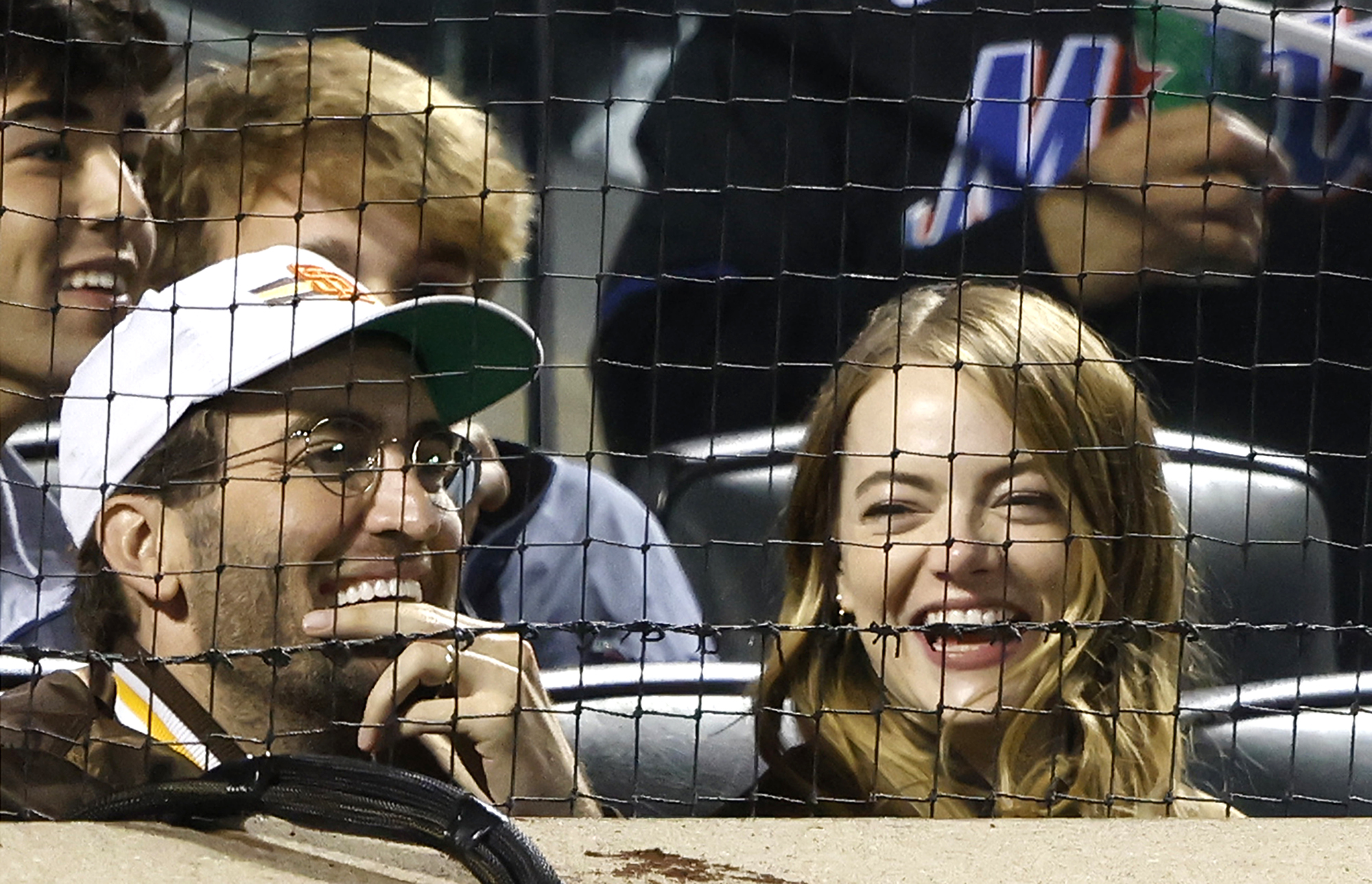 Emma Stone Reacts on Jumbotron After Being Booed at the New York