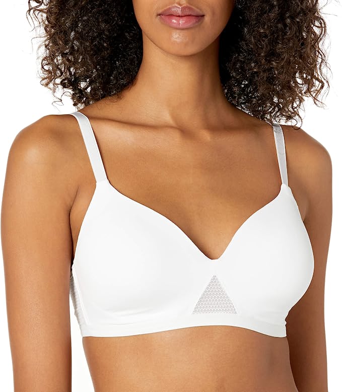 Women's Super Soft Wireless Bra Lightly Lined Comfort Front Closure  Bralettes Comfort Fit Comfort Full-Coverage T-Shirt Bra Underwire