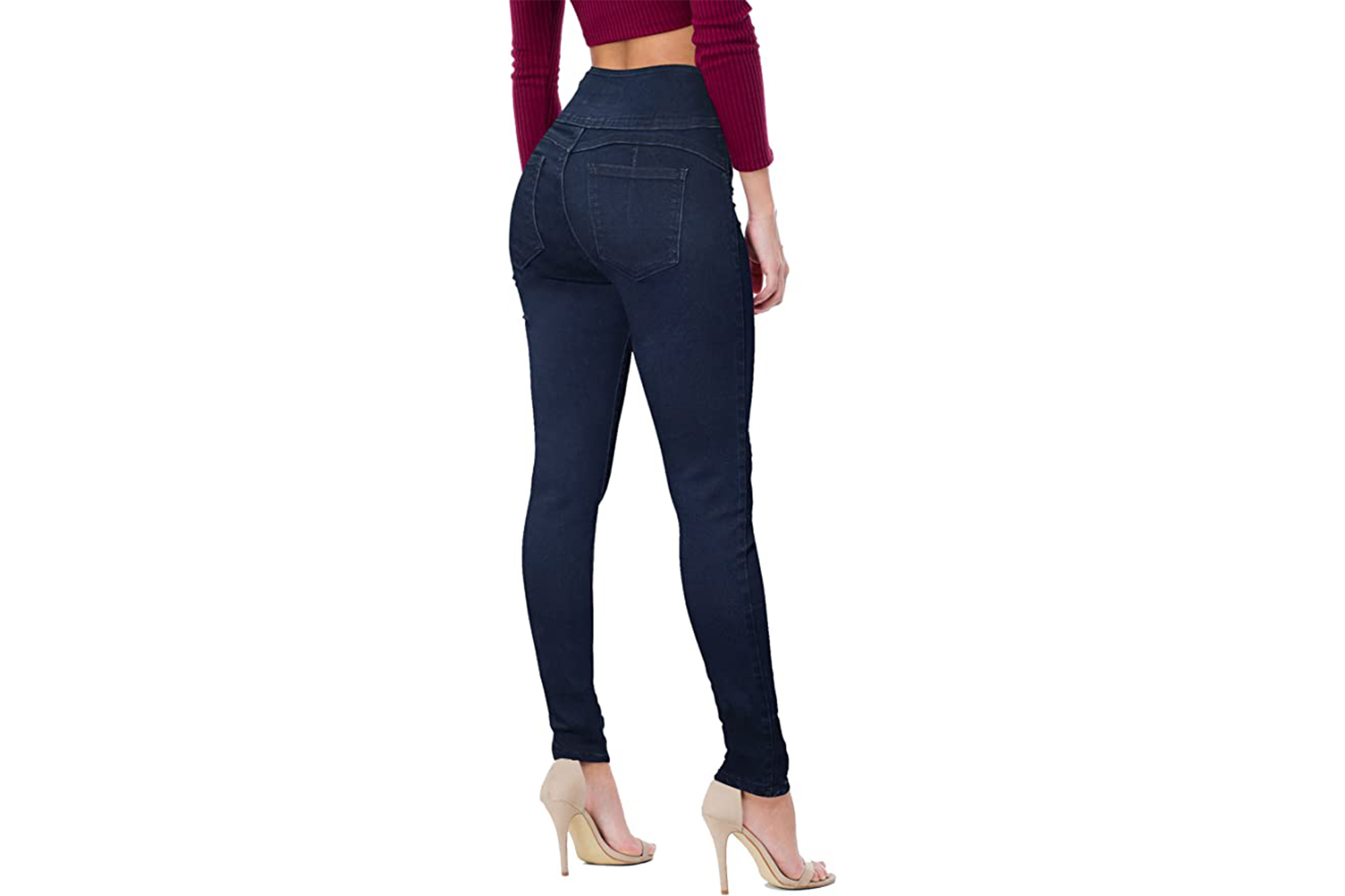 Womens Butt Lift Super Comfy Stretch Denim Skinny Yoga Jeans Hybrid