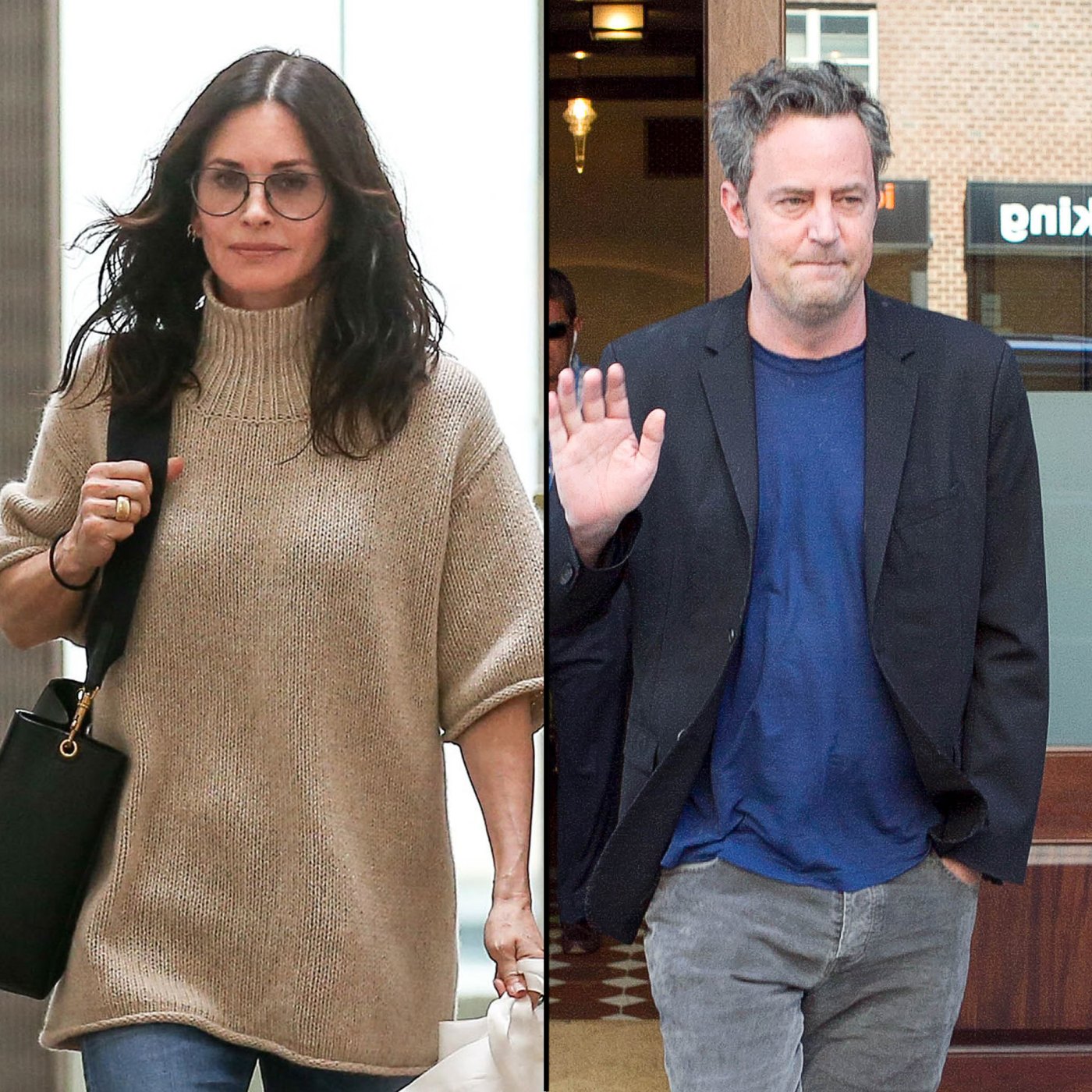 Matthew Perry And Courteney Coxs Friendship Through The Years Us Weekly 