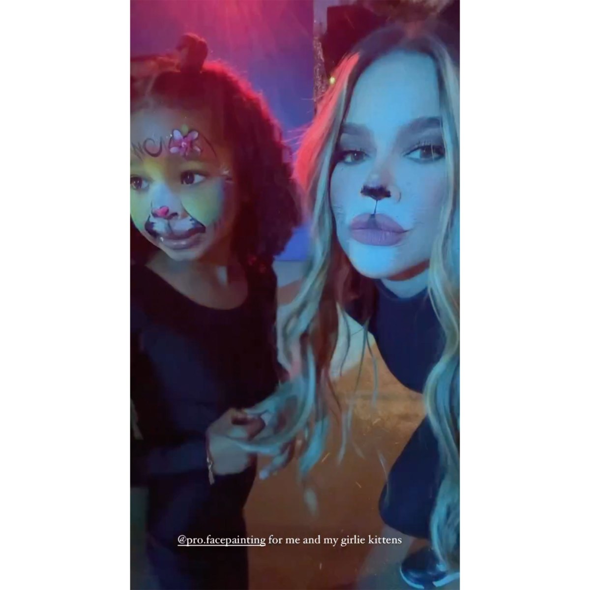Khloé Kardashian Matches with True and Family Cat for Halloween