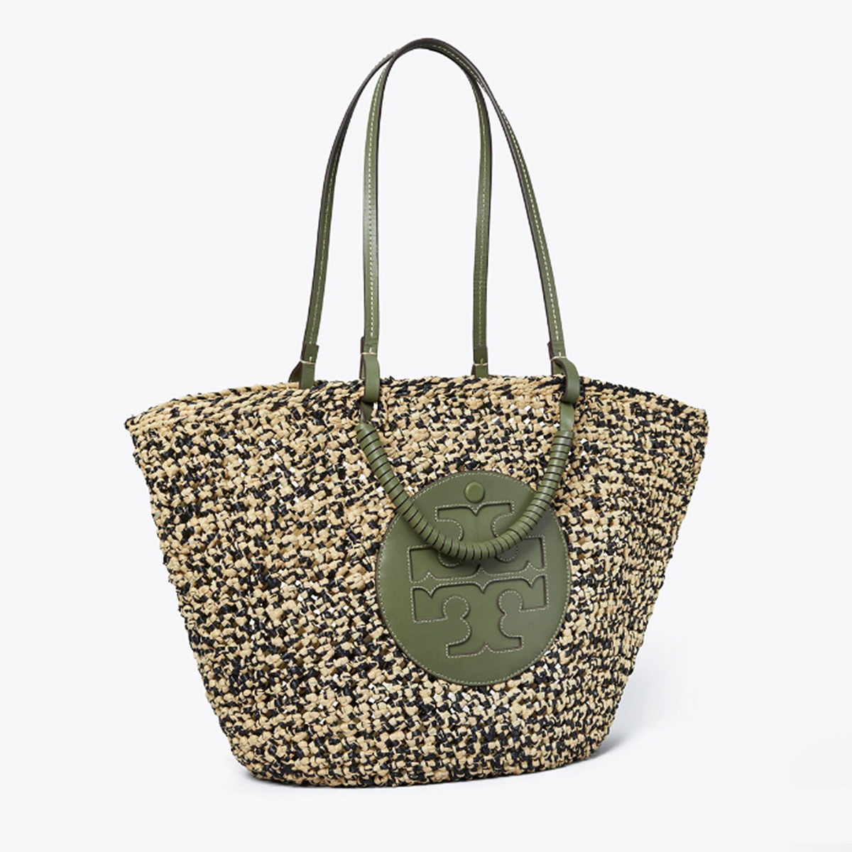 Tory Burch Natural Snake & Raffia Leather Tote, Best Price and Reviews