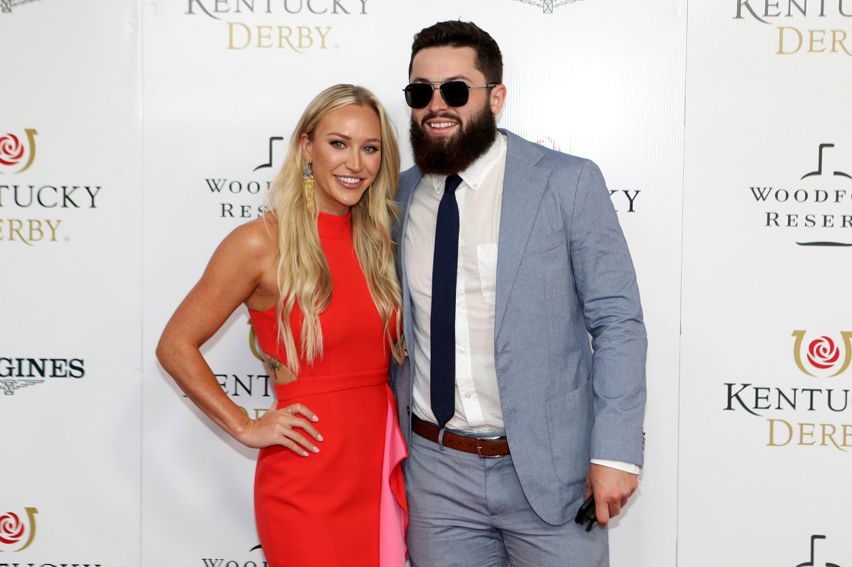 Baker Mayfield's wife Emily celebrates Panthers trade on wedding anniversary