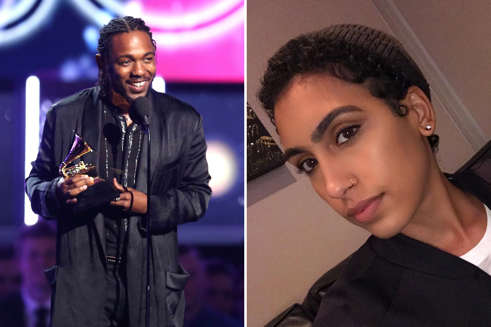 Kendrick Lamar Thanks Fiancee Whitney Alford At Grammy Awards