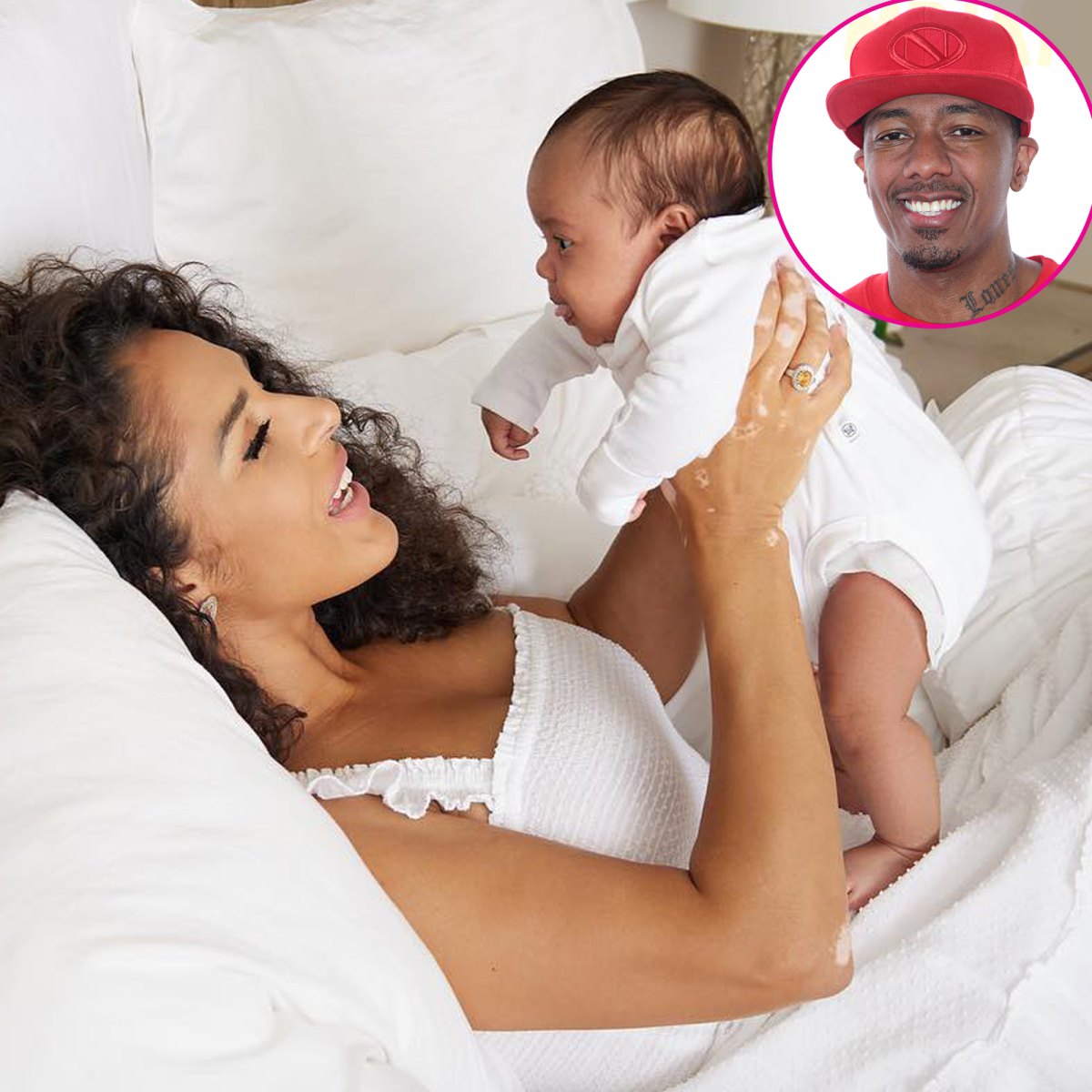 Brittany Bell Poses With Her and Nick Cannon's 3rd Child Rise In Sweet Newborn Portraits