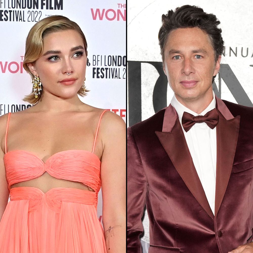 Florence Pugh Zach Braff Exchange Playful Comments Post-Split