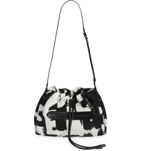 black and white bag