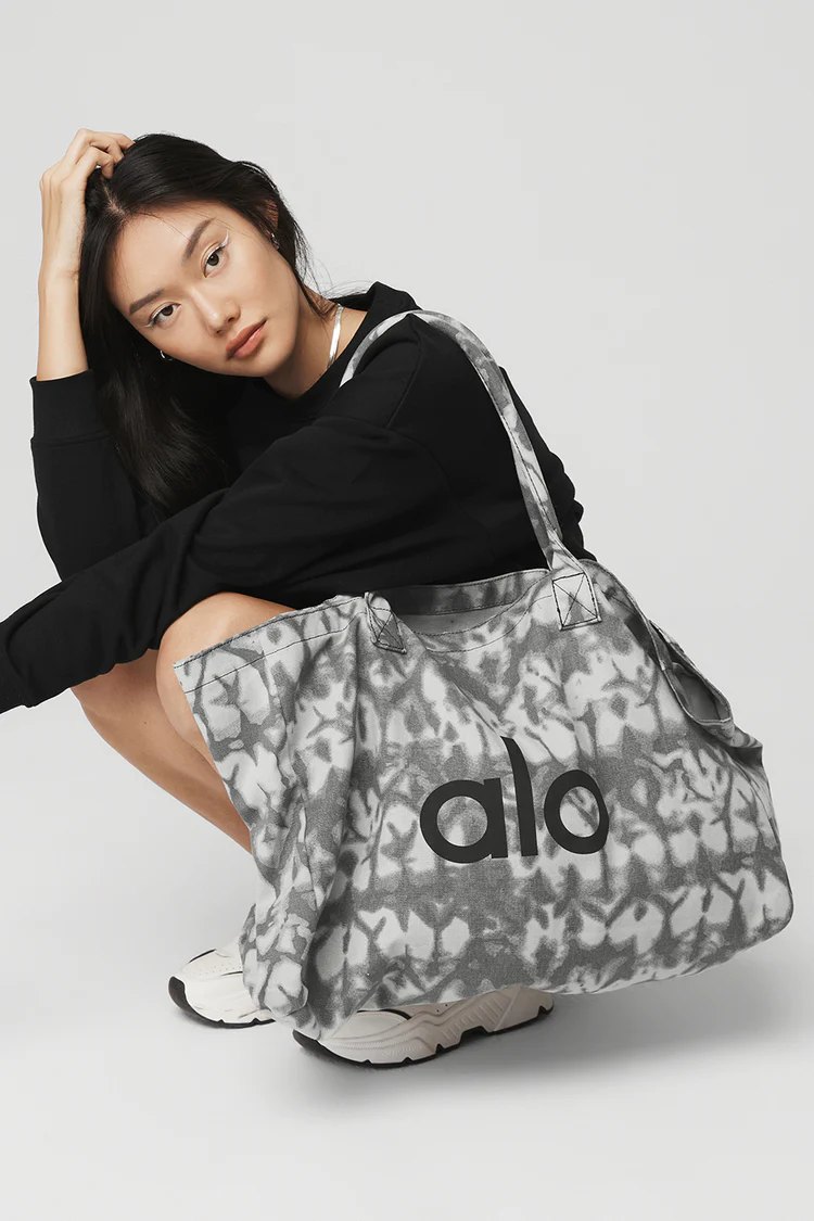 Alo Yoga Gray White Tie Dye Tote Bag - $42 (12% Off Retail) New With Tags -  From Lizanne