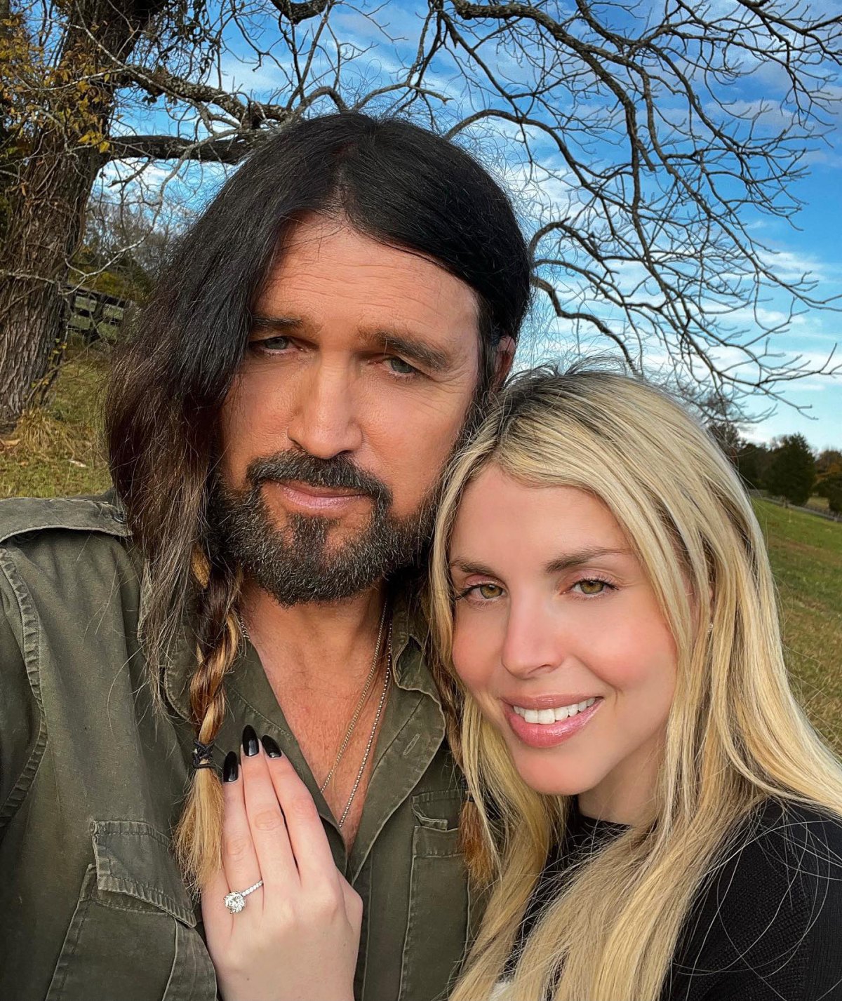 Billy Ray Cyrus shares new photo with fiancée Firerose: 'Happiness