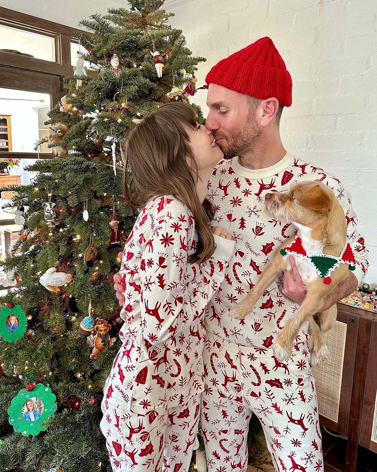 Celebrities Wearing Matching Holiday, Christmas Pajamas: Pics