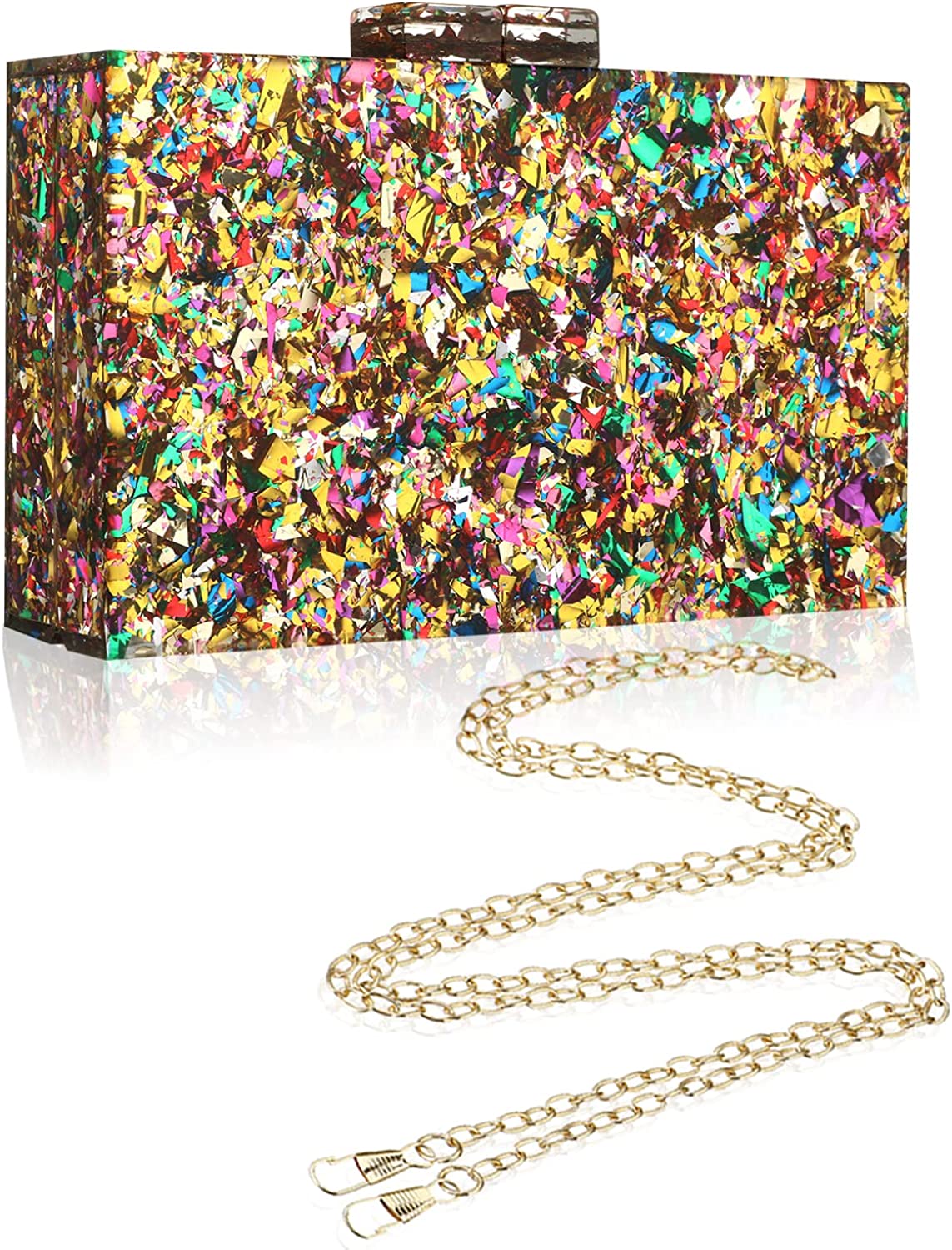 Kyle Richards' Gold Sequin Purse