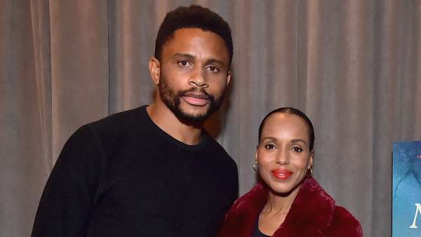 Kerry Washington and Husband Nnamdi Asomugha's Relationship Timeline red fur coat