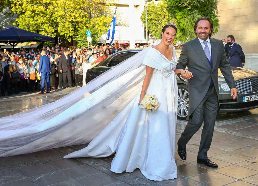 Wedding of Prince Philippos of Greece and Nina Flohr, Cathedral Mariae Annunciation, Athens, Greece - 23 Oct 2021