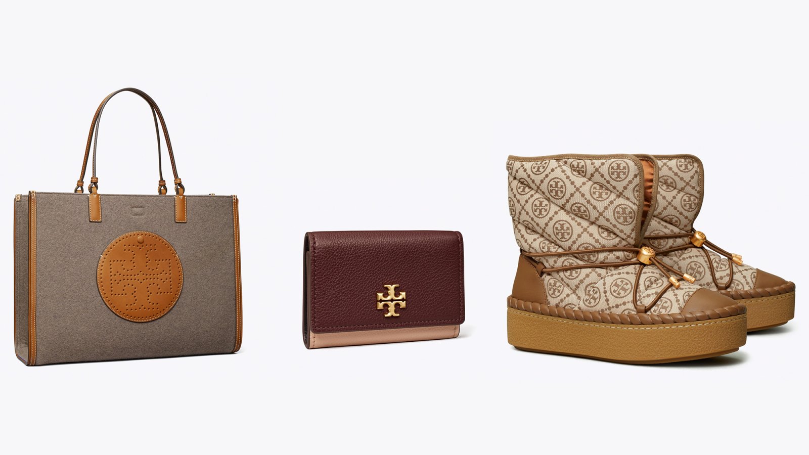 TORY BURCH Leather Brown Purse – The Snob Shop