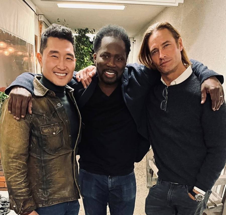 Lost's Josh Holloway, Daniel Dae Kim, Harold Perrineau Have Holiday Reunion