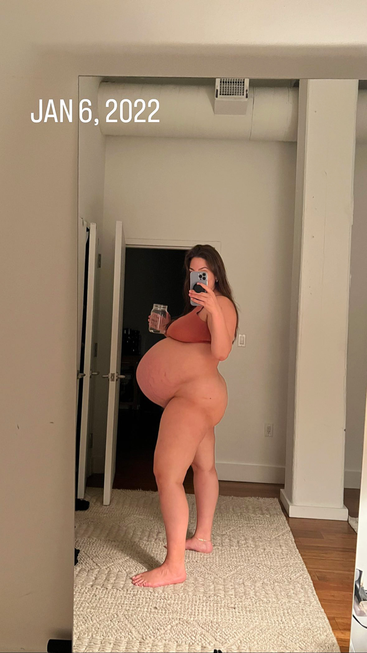 9 Months Pregnant Nude Gallery - Ashley Graham Shares Nude Pics From When She Was Pregnant With Twins