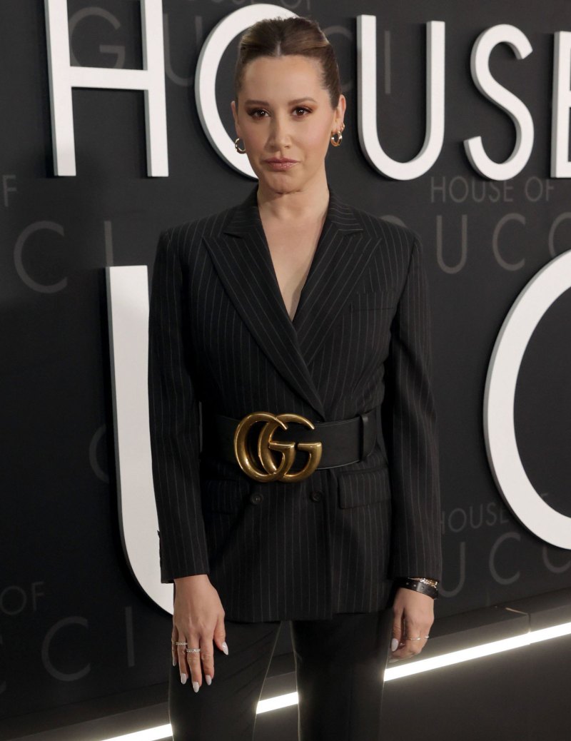 Ashley Tisdale Reveals Alopecia Diagnosis gucci belt