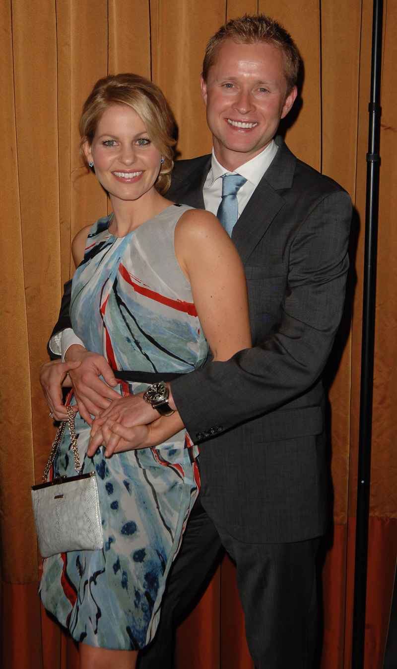 Candace Cameron Bure and Valeri Bure's Relationship Timeline blue dress 2010