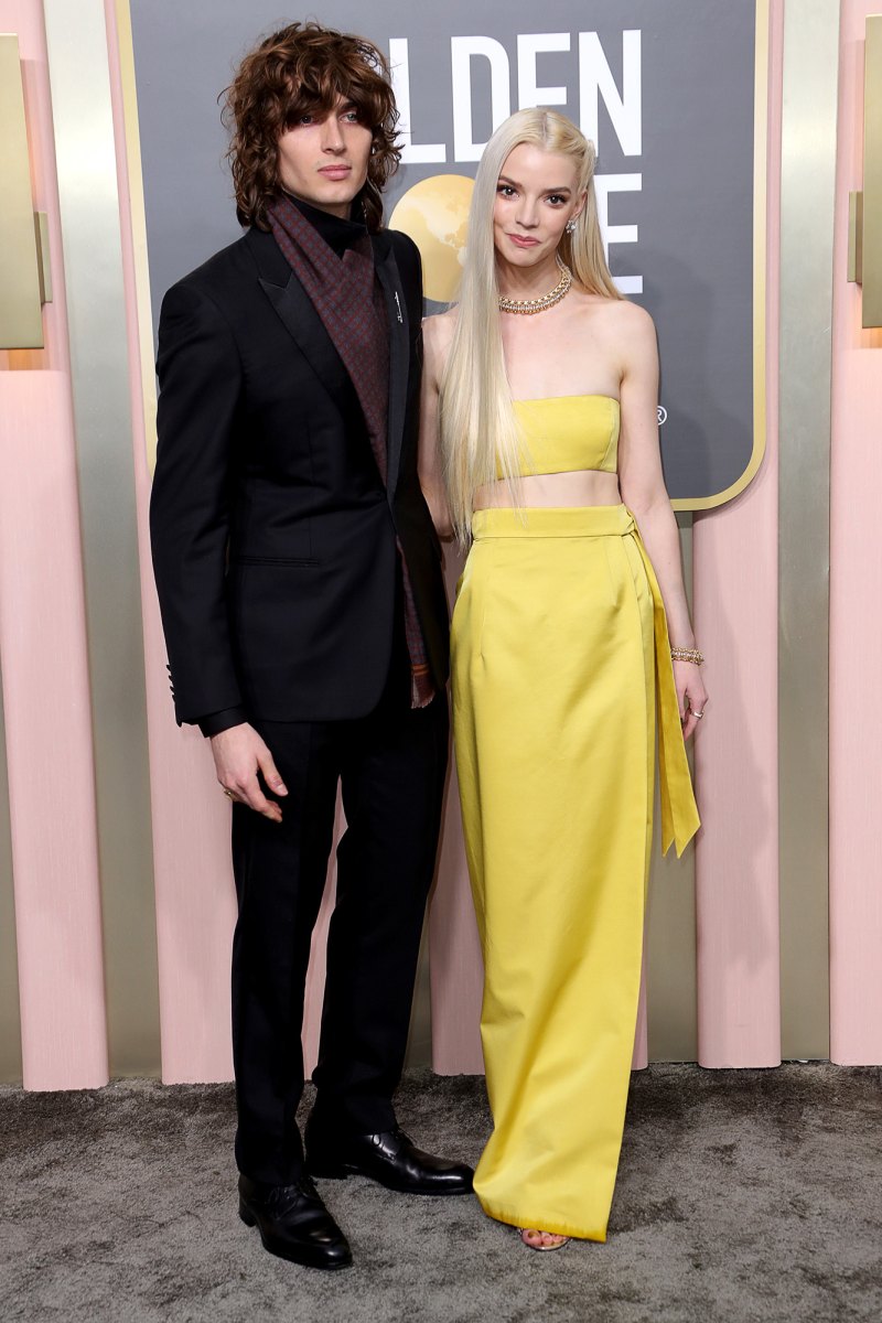 Hottest 2023 Golden Globes Couples - 956 80th Annual Golden Globe Awards, Arrivals, Beverly Hilton, Los Angeles, USA - 10 Jan 2023 Malcolm McRae, Anya Taylor Joy.