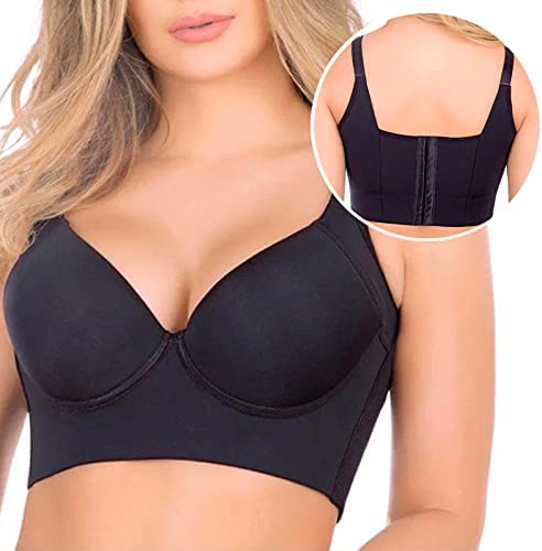 Bras for Women No Underwire Seamless Push Up Bralette Comfort Back