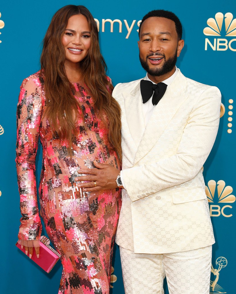 John Legend's Son Miles Gives Little Sister Esti a Kiss: Pic